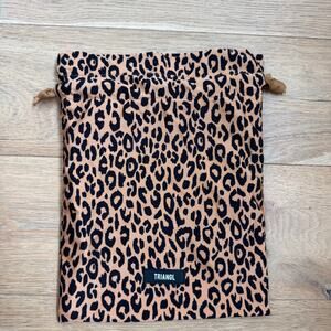 Triangl Swimwear Cheetah Print Drawstring Swimsuit Bag